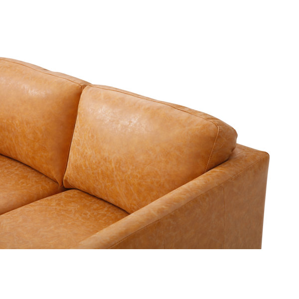 AllModern Mackey 83'' Vegan Leather Sofa & Reviews Wayfair